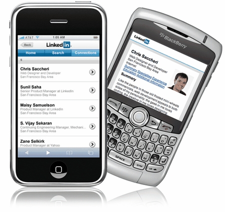 LinkedIn sur Blackberry